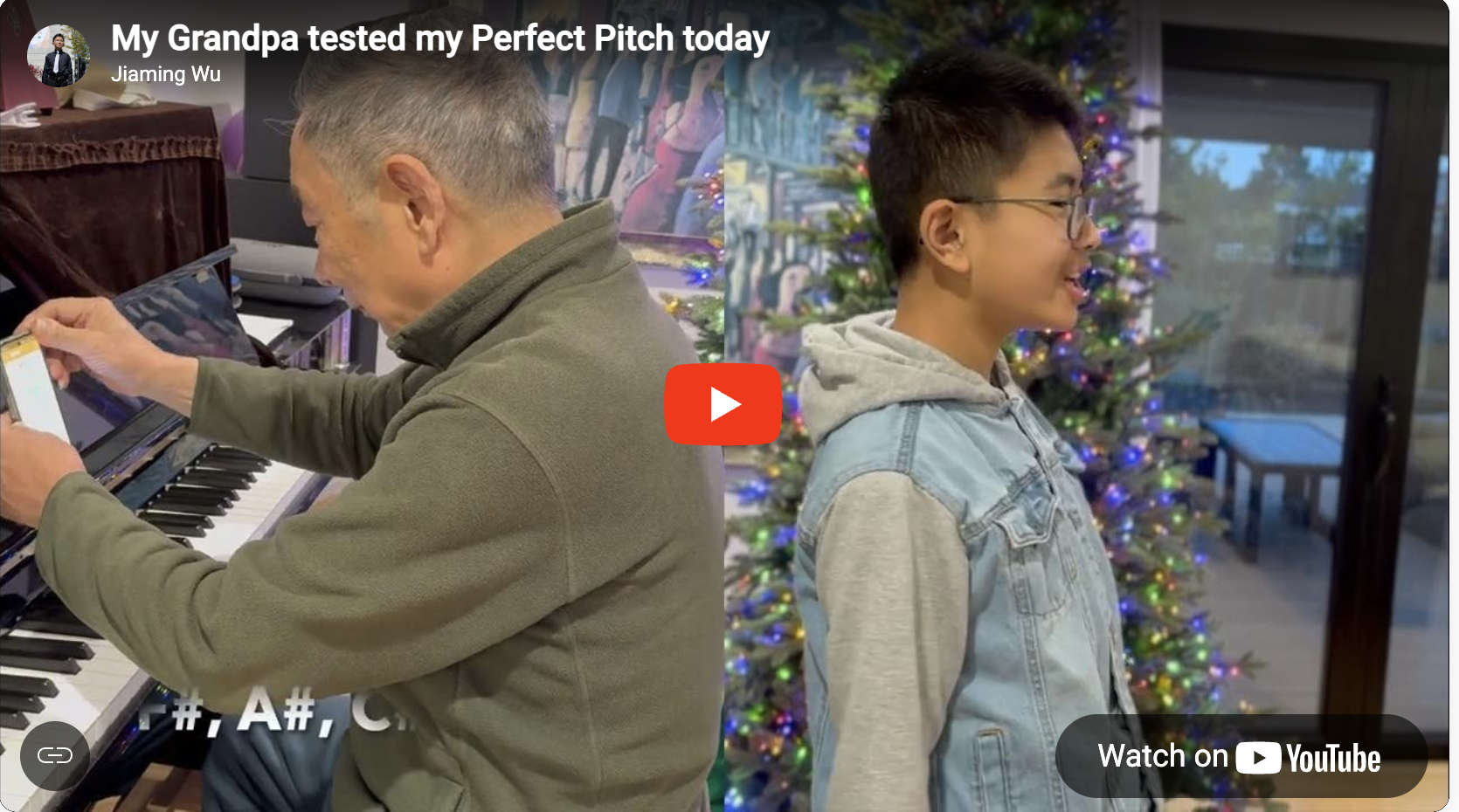 My Grandpa tested my Perfect Pitch today