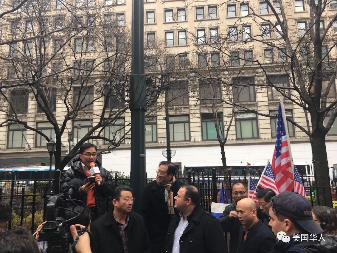华人成功发起大集会！纽约各族裔协力抗议反移民恶法