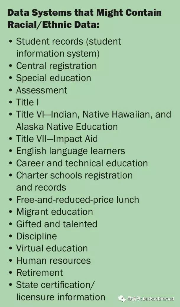 【亚裔细分调查报告】一、细分教育数据的收集与使用