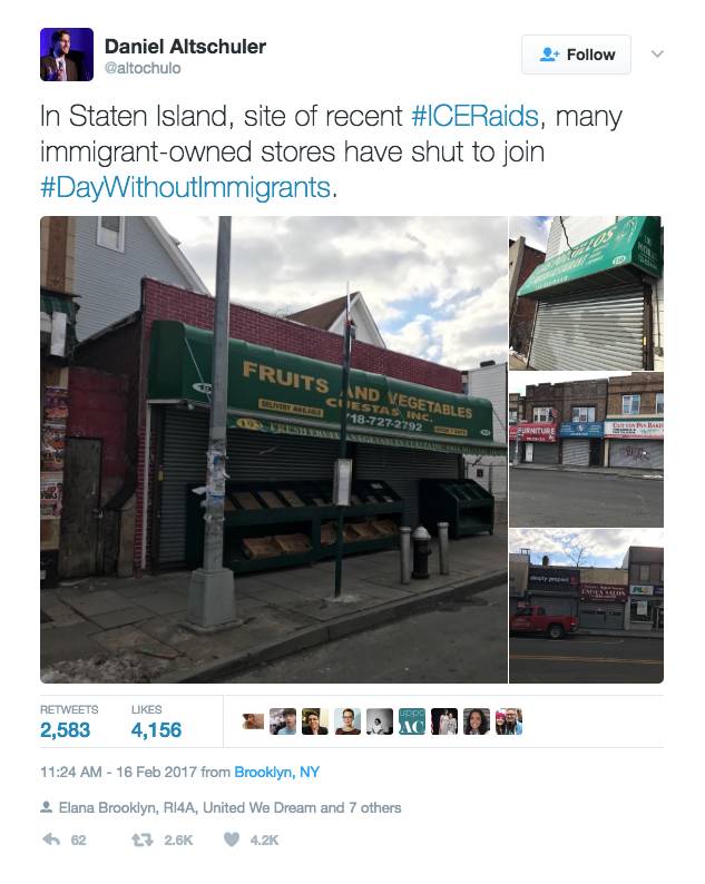 图姐 | 接替弗林候选人拒绝川普提名／全国爆发移民罢工／川普记者会又发飙