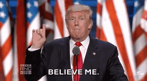 商人总统——言而有信，一诺千金，Believe me!
