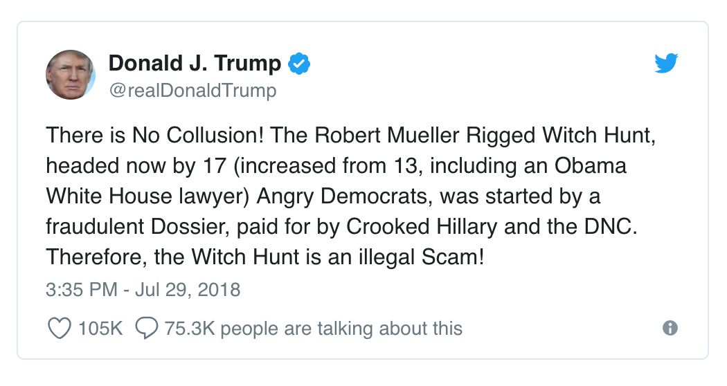 喊了两年“没有勾结”，特朗普律师突改口风“勾结不是罪” | 图姐