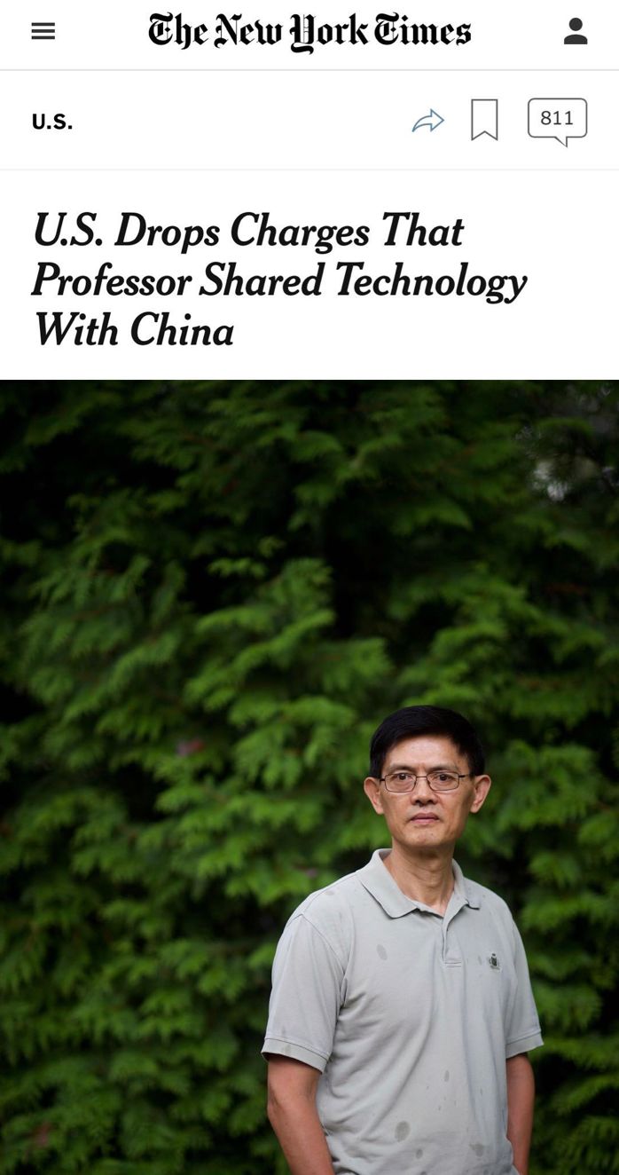 FBI局长：中国学生学者威胁国家安全，这是两个社会的对抗