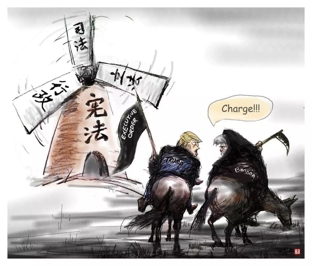 Featured image for 图姐 | 田召漫画专辑：川普执政一个月回顾