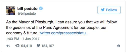 总统先生：这不是匹兹堡和巴黎的对决，它们同属一个星球