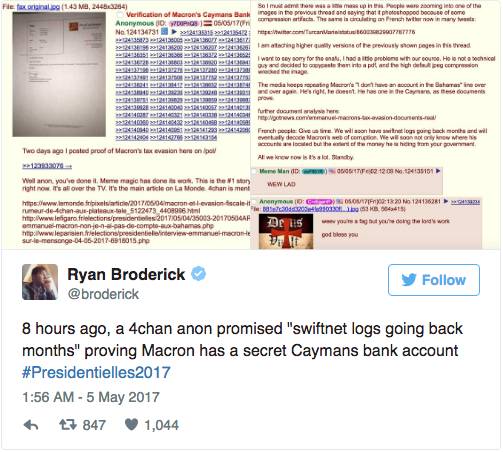 图姐 |【重磅】选前36小时黑客抛出马克龙9GB电邮／总统宗教自由敕令引担忧／科米接受聆讯守口如瓶