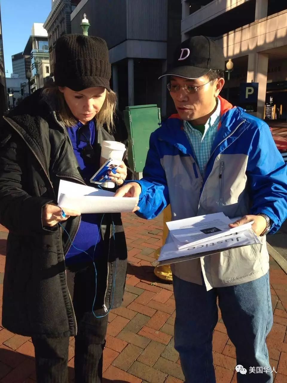 【陈建生被杀案】保安公司先发制人召开记者会，华人同胞现场和平抗议