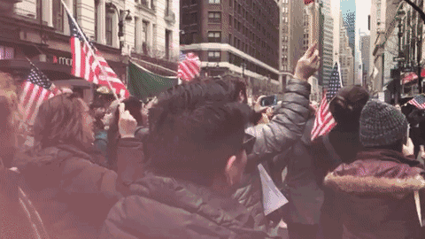 华人成功发起大集会！纽约各族裔协力抗议反移民恶法