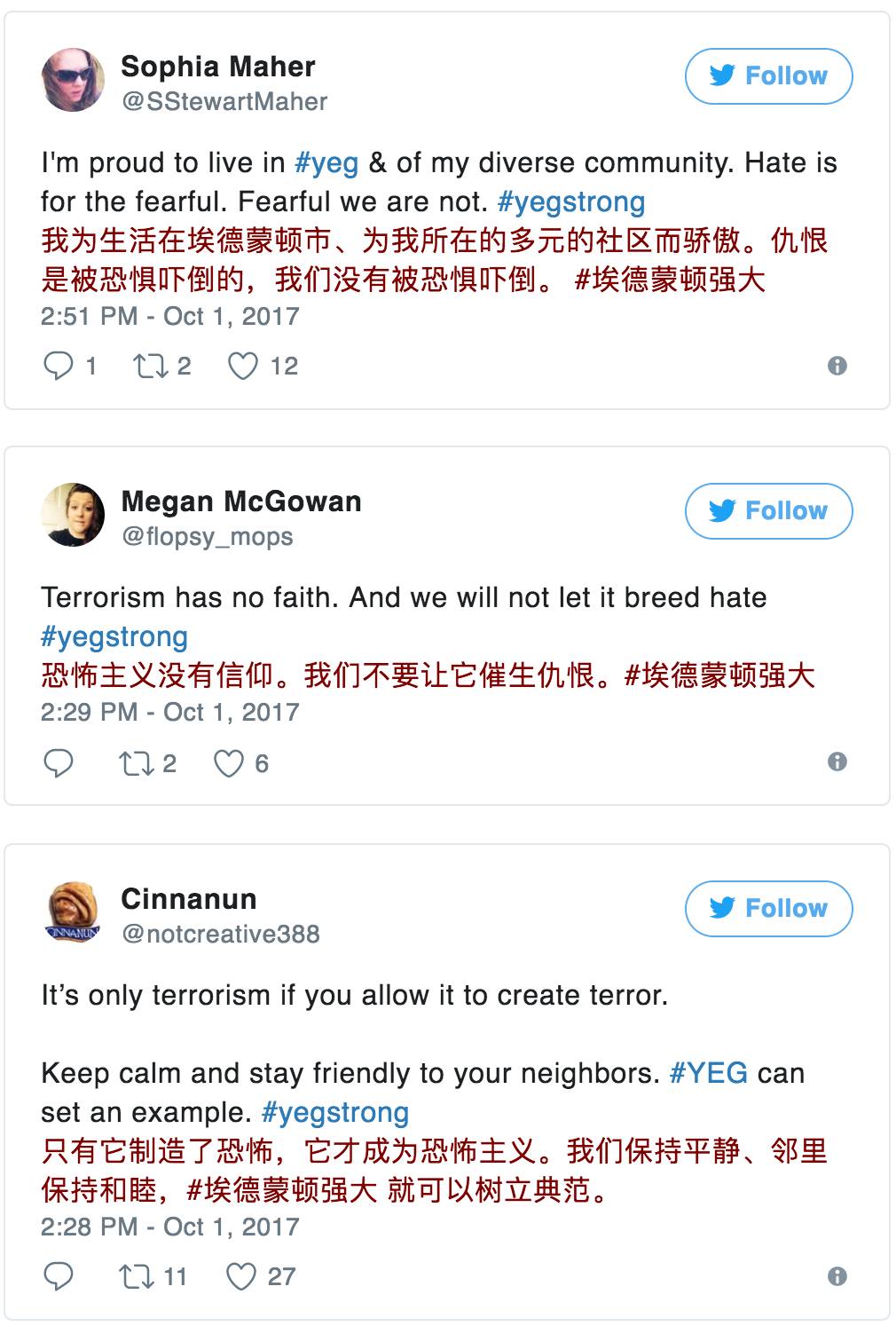 【快讯】加拿大埃德蒙顿恐袭之后更坚强 #yegstrong