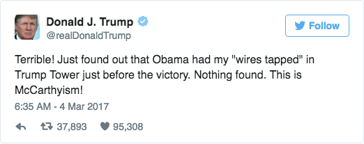 奥巴马监听川普电话？这是新版水门事件吗？