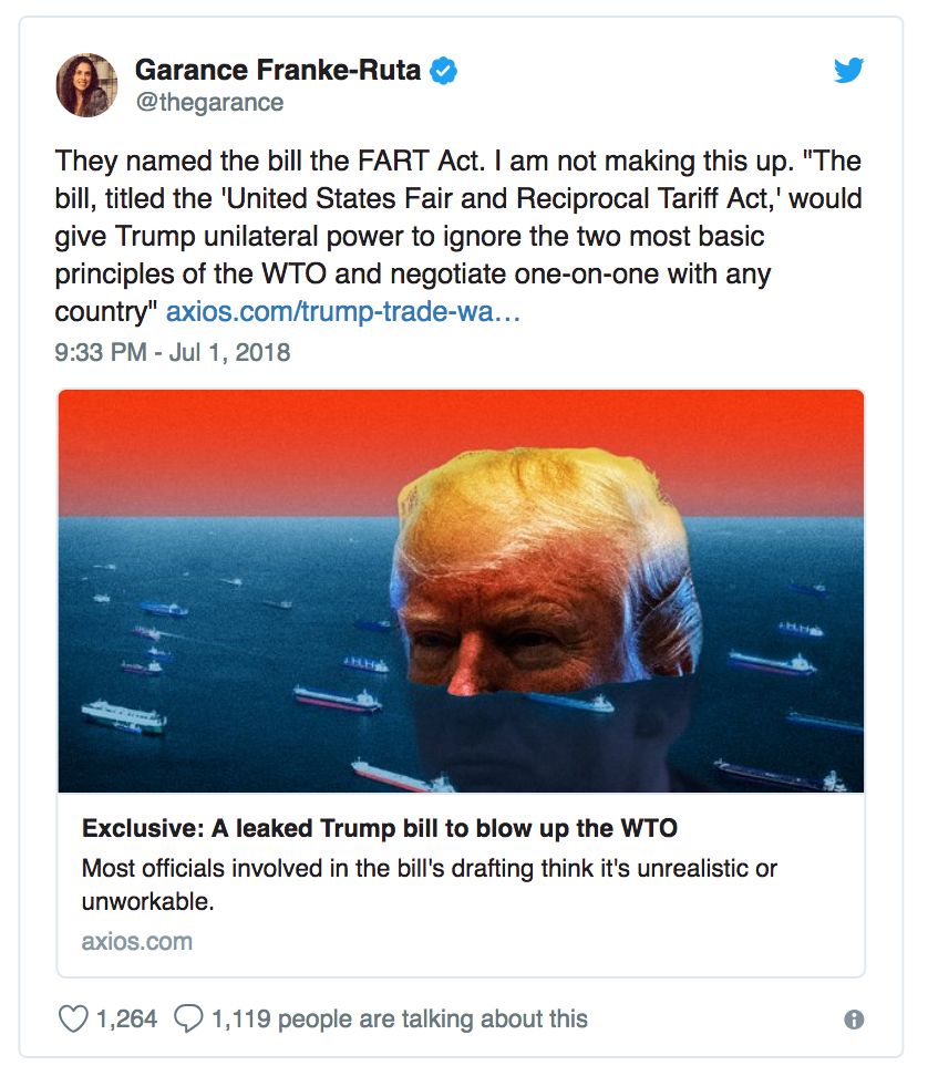胡说 | 为MAGA打毛衣战放个FART要吹走WTO