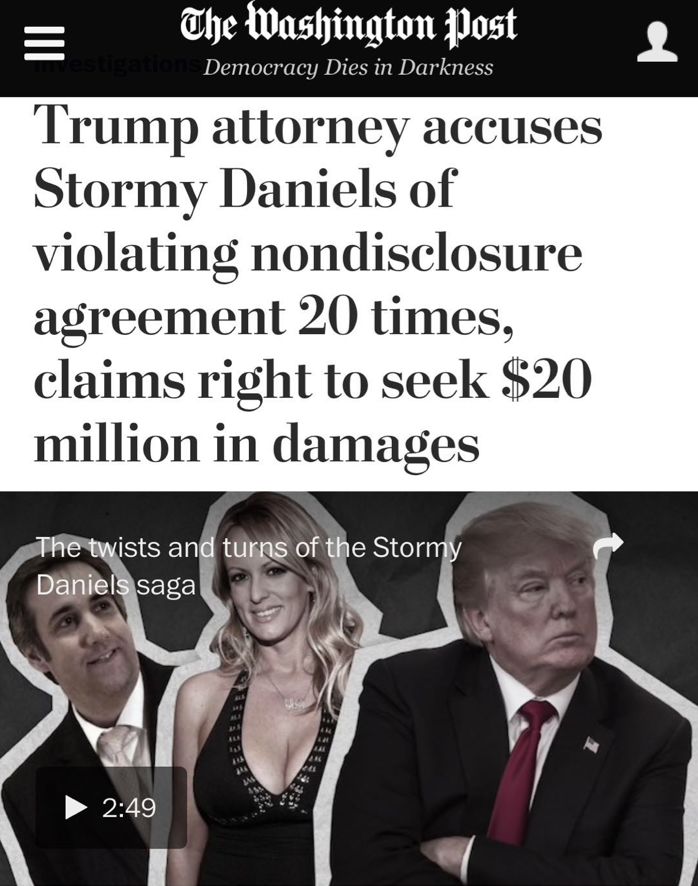 律师2000万美元天价索赔,特朗普也加入艳星诉讼案 | 图姐 律师2000万美元天价索赔,特朗普也加入艳星诉讼案 | 图姐