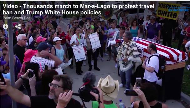 你一定想不到，美国人民拥戴总统的全国大游行画风是这样的