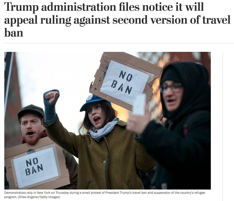 图姐 | 川普拒绝与默克尔握手／川普将针对禁穆令2.0上诉