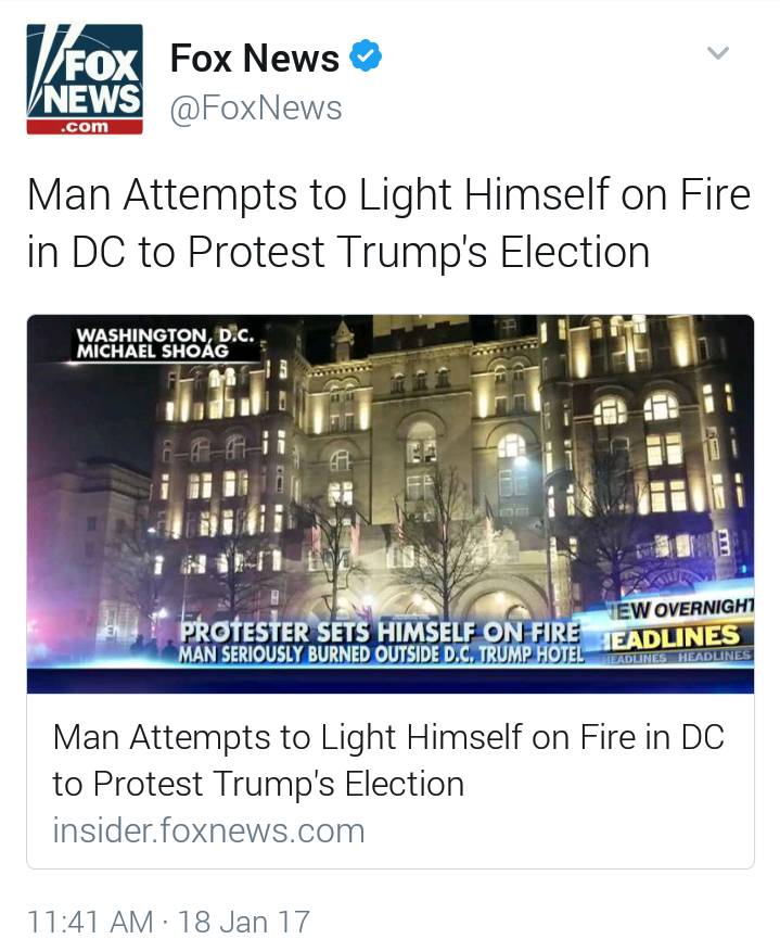 图姐 | 奥巴马大赦维基解密泄密者曼宁／一男子自焚抗议川普当选总统