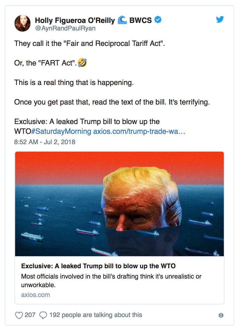 胡说 | 为MAGA打毛衣战放个FART要吹走WTO