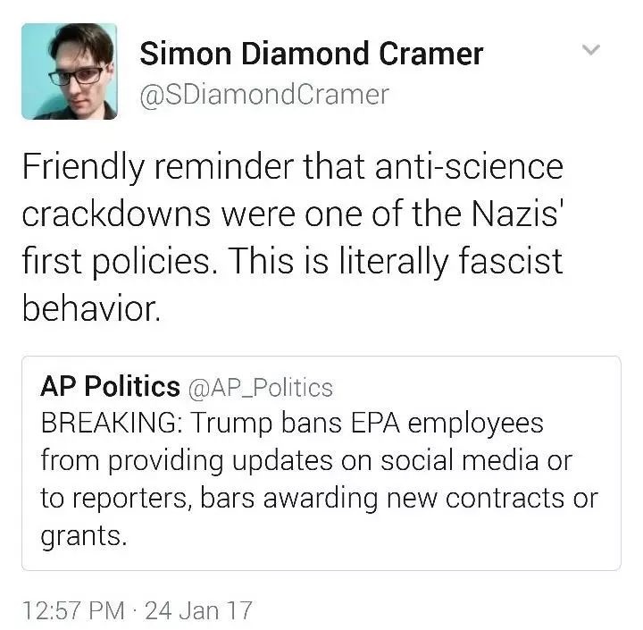 图姐 | 科学家们要游行？川普下令建墙，阻止叙利亚难民【投票】您支持川普总统调查投票舞弊吗？