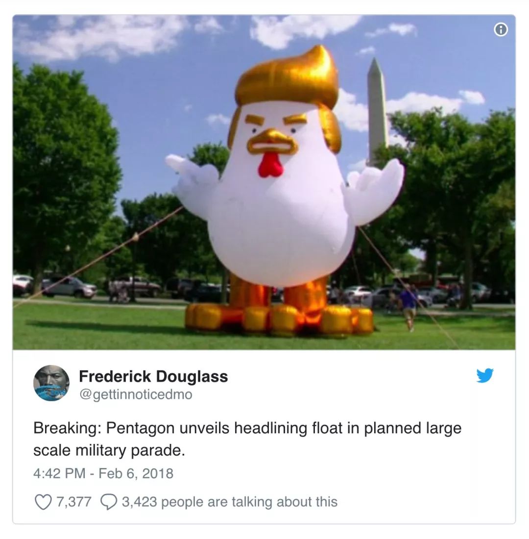 川普总统要“法式阅兵”,美国网民的脑洞又关不住了! 川普总统要“法式阅兵”,美国网民的脑洞又关不住了!