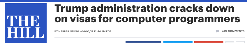 图姐 | 码农惨了！川普政府收紧计算机专业H1B签证／申请美国大学的国际学生减少