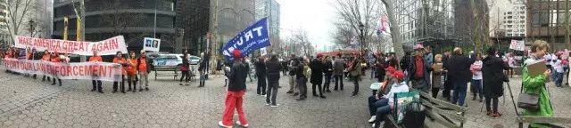 325纽约七壮士怒怼川粉,422全美科学大游行责无旁贷——反川行动小记 325纽约七壮士怒怼川粉,422全美科学大游行责无旁贷——反川行动小记