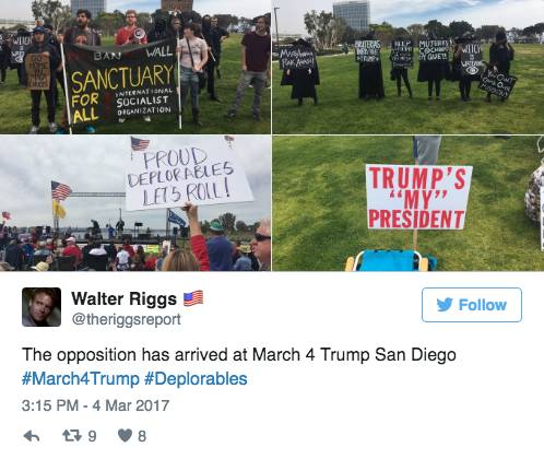 你一定想不到，美国人民拥戴总统的全国大游行画风是这样的