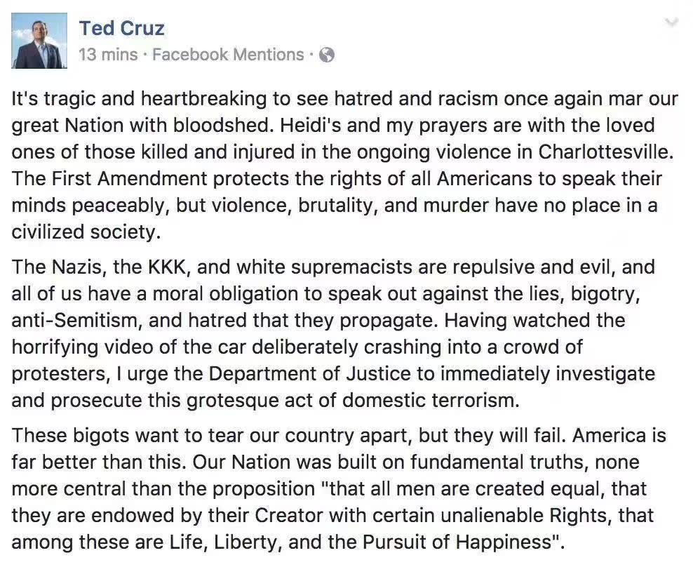 今天弗吉尼亚的游行到底是不是白人至上游行