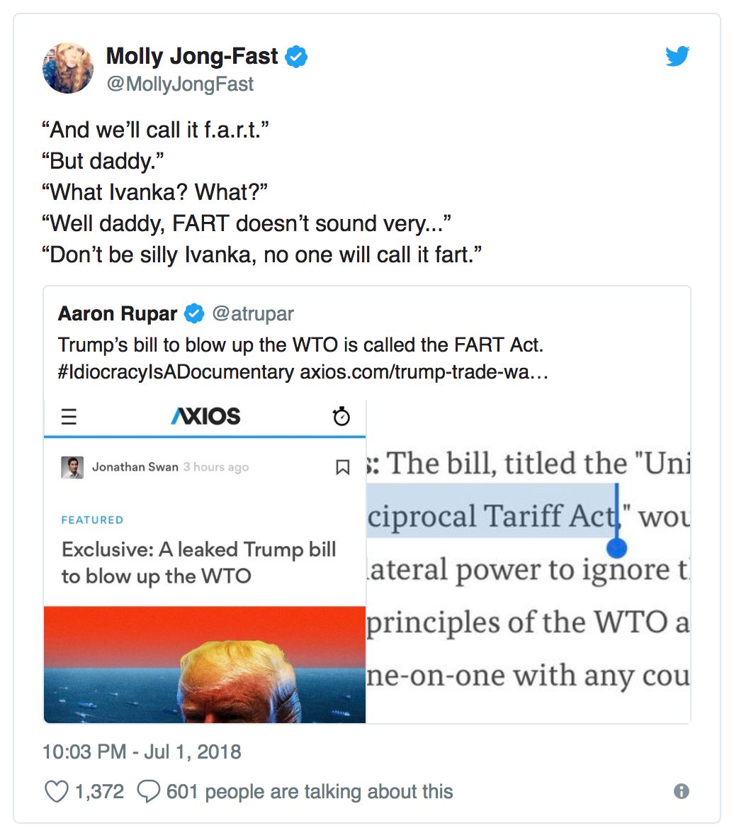 胡说 | 为MAGA打毛衣战放个FART要吹走WTO