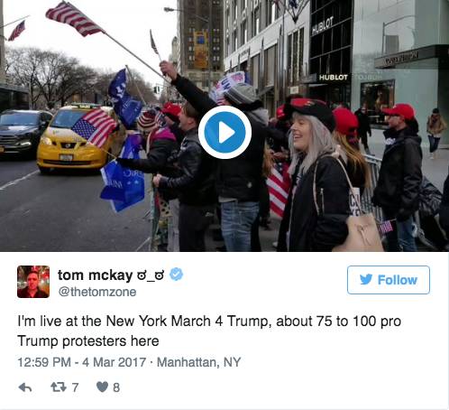 你一定想不到，美国人民拥戴总统的全国大游行画风是这样的