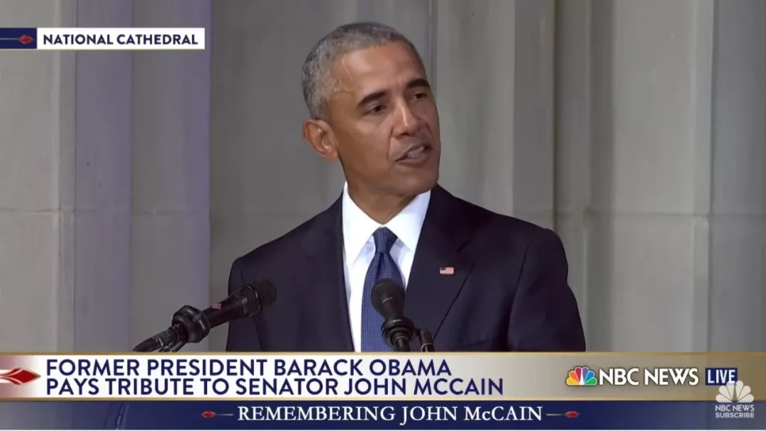 悼念麦凯恩 | 奥巴马、布什和梅根在葬礼上致辞全文翻译