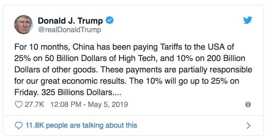 特朗普再次挥起贸易战大棒,威胁两千亿美元中国商品增加关税 特朗普再次挥起贸易战大棒,威胁两千亿美元中国商品增加关税