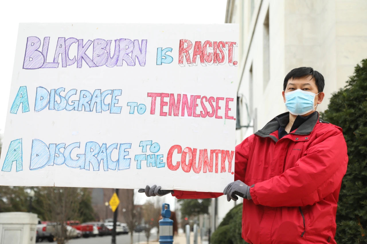 Featured image for Senator Blackburn: Chinese Americans do not cheat, we do not steal, we do not protest