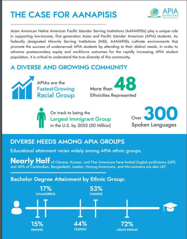 在上大学方面，美国亚太裔需要特别帮助吗？